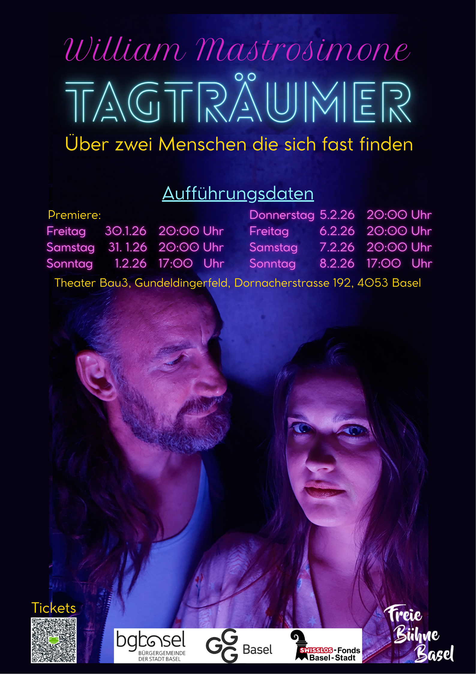 Plakat Tagträumer – Freie Bühne Basel